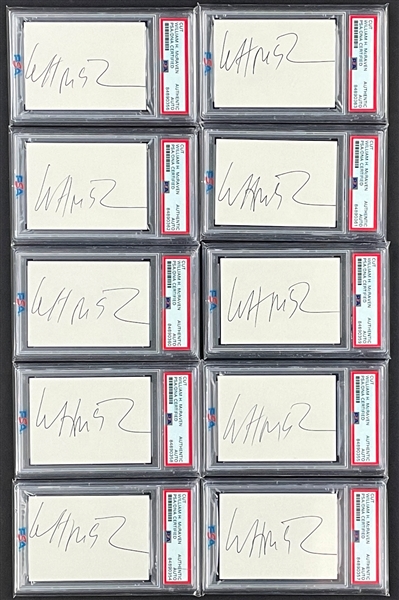 Group of 10 Admiral William McRaven Cut Signatures - Commanding Officer of Seal Team 6 - Encapsulated by PSA/DNA