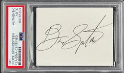 Bruce Springsteen Cut Signature Encapsulated by PSA/DNA