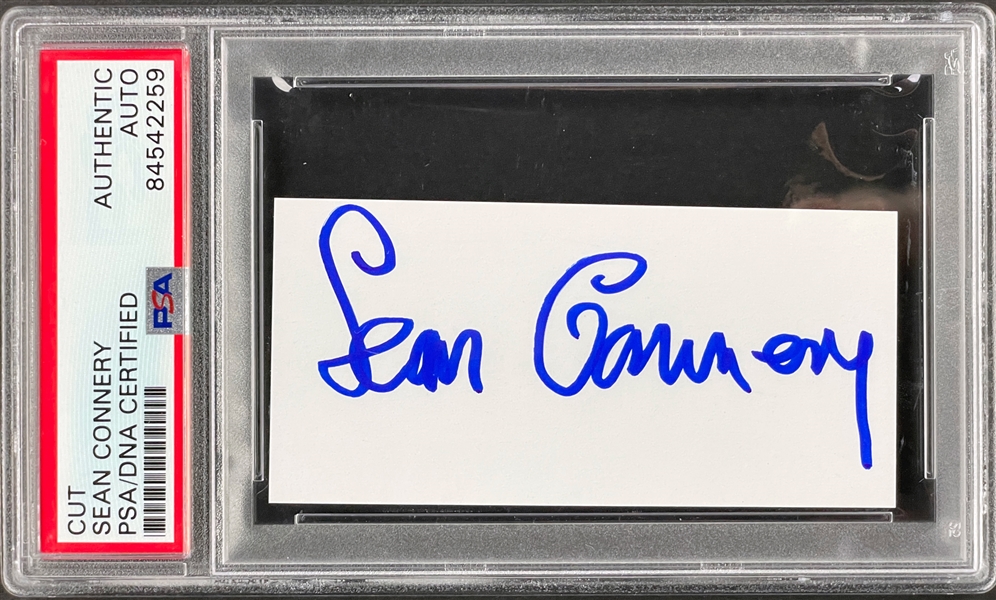 Sean Connery Cut Signature Encapsulated by PSA/DNA