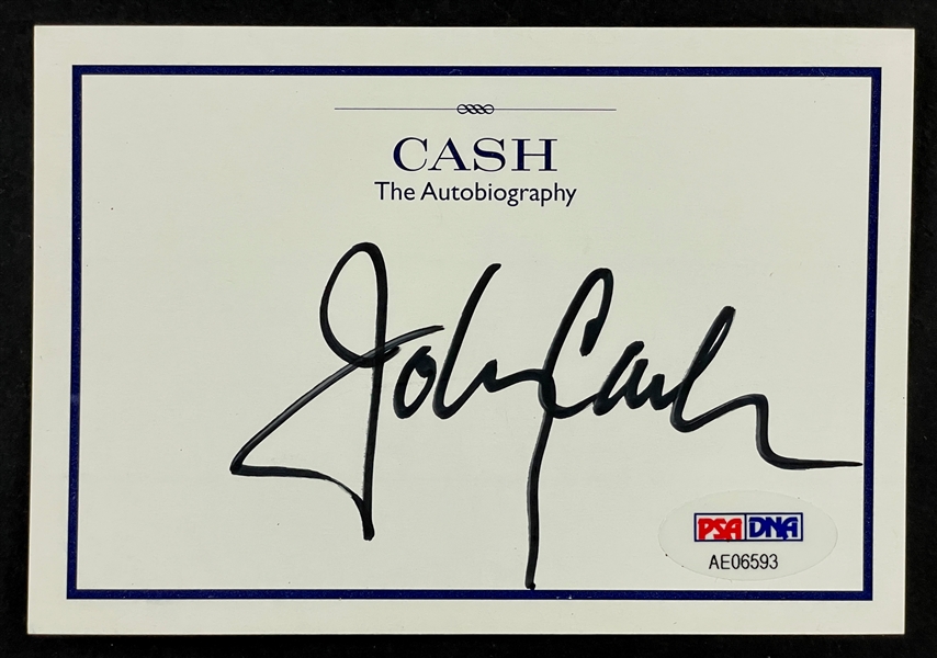 Johnny Cash Signed Bookplate for Book <em>Cash: The Autobiography</em> (PSA/DNA)