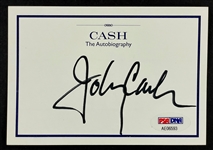 Johnny Cash Signed Bookplate for Book <em>Cash: The Autobiography</em> (PSA/DNA)