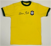 Edson Pelé Full Name Signature on Brazil National Team Jersey