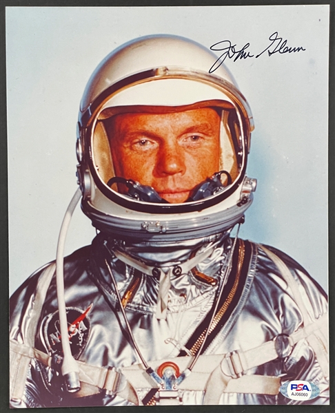 John Glenn Mercury 7 Astronaut Signed 8x10 Photo (PSA/DNA)