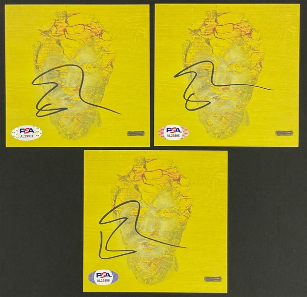 Ed Sheeran Signed CD Inserts (3) for his Album <em>-</em> ("Subtract") (PSA/DNA)