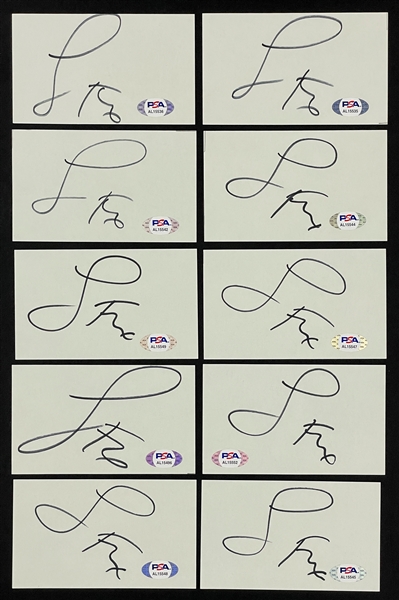 Jamie Foxx Group of Ten Cut Signatures (PSA/DNA)