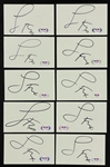 Jamie Foxx Group of Ten Cut Signatures (PSA/DNA)