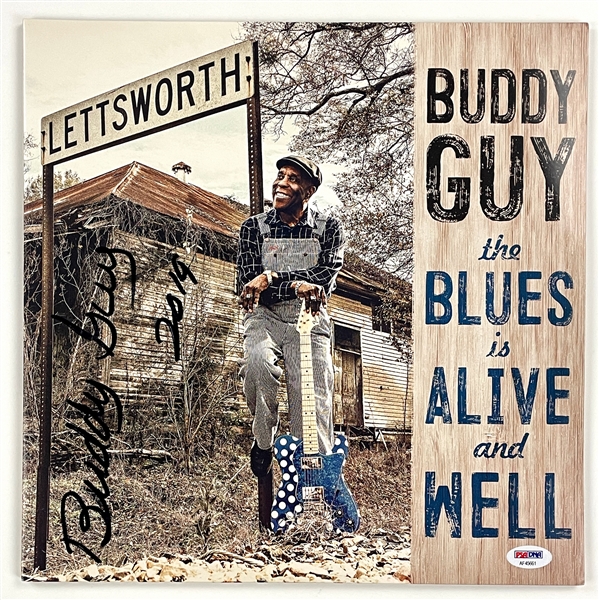 Budd Guy Signed LP <em>The Blues is Alive and Well</em> (PSA/DNA)