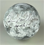 Astronaut Edgar Mitchell Signed Baseball-Sized Moon Replica (PSA/DNA)