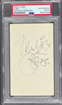 Cher Signed Index Card - "Much Love, Cher" (PSA/DNA)