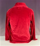 1960's Elvis Presley Owned Red Velour Pullover Shirt Custom Tailored for Elvis Presley 
