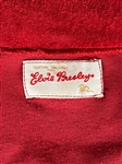 1960's Elvis Presley Owned Red Velour Pullover Shirt Custom Tailored for Elvis Presley 