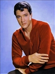 1960's Elvis Presley Owned Red Velour Pullover Shirt Custom Tailored for Elvis Presley 