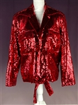 Lisa Marie Presley Red Sequined Jacket from Designer Andre Van Pier - Plus Signed CD Booklet (Beckett Authentic)