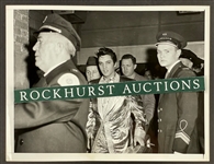 1957 Elvis Presley 8x10 Original News Service Photograph on March 28, 1957, at Chicago's International Amphitheater