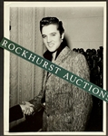 1956 Elvis Presley Original News Service Photograph on January 6, 1957, <em>Ed Sullivan Show</em> Appearance