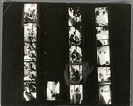 1956 Elvis Presley Alfred Wertheimer Contact Sheet with 16 Images From July 2, 1956, RCA Recording Session for "Hound Dog" and "Dont Be Cruel"