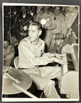 1958 Elvis Presley Signed Photo Playing Piano on the U.S.S. <em>Randall</em> on Way to Germany (Beckett)