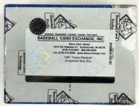 1981 Topps Baseball Unopened Wax Box - 36 Packs (BBCE Encapsulated)