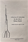 1995 Mickey Mantle Funeral Carnation from 7 Flower Arrangement and Pallbearer Bobby Murcer's Boutonniere Rose in Domed Display