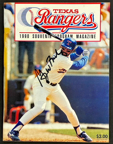 1990 (President) George W. Bush Signed Texas Rangers Program Signed While He Owned the Team (Beckett)