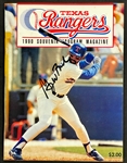 1990 (President) George W. Bush Signed Texas Rangers Program Signed While He Owned the Team (Beckett)