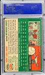 1954 Topps #128 Hank Aaron Signed Rookie Card - Encapsulated PSA/DNA