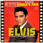1963 Elvis Presley <em>It  Happened at The Worlds Fair</em> (LPM-2697) Soundtrack LP with Promo Photo
