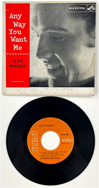 1968 Elvis Presley EP <em>Any Way You Want Me</em> (EPA-965) Orange Label - MINT