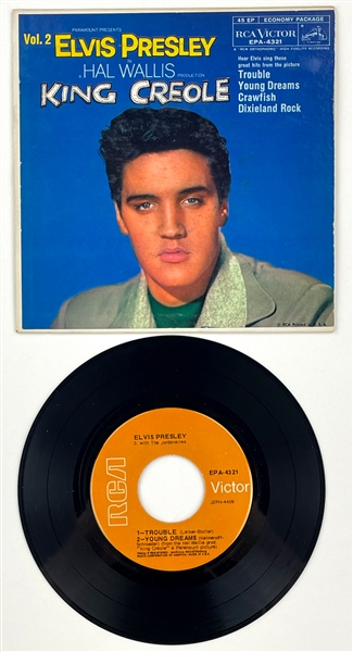 1968 Elvis Presley EP <em>King Creole, Vol. 2 </em> (EPA-4321) Orange Label - MINT