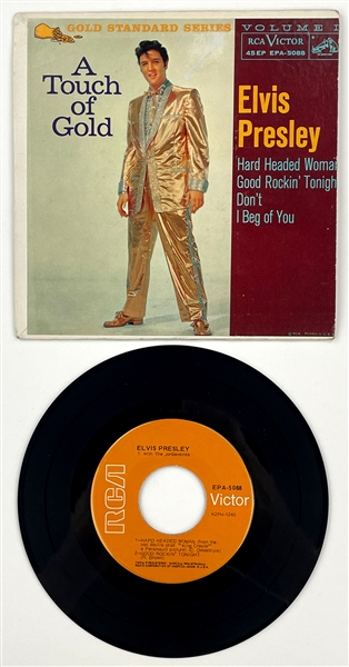 1968 Elvis Presley EP <em>A Touch of Gold Vol. I</em> (EPA-5088) Gold Standard Series Orange Label
