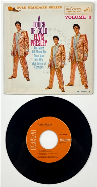 1969 Elvis Presley EP <em>A Touch of Gold Vol. 3</em> (EPA-5141) Gold Standard Series Orange Label