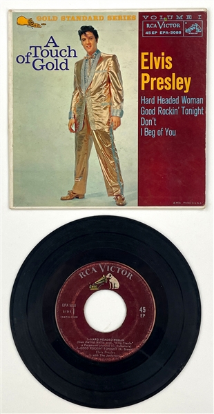 1959 Elvis Presley EP Maroon Label <em>A Touch of Gold Vol. I</em> (EPA-5088) Gold Standard Series