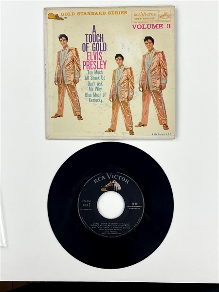 1969 Elvis Presley EP <em>A Touch of Gold Vol. 3</em> (EPA-5141) Gold Standard Series - Black Vinyl