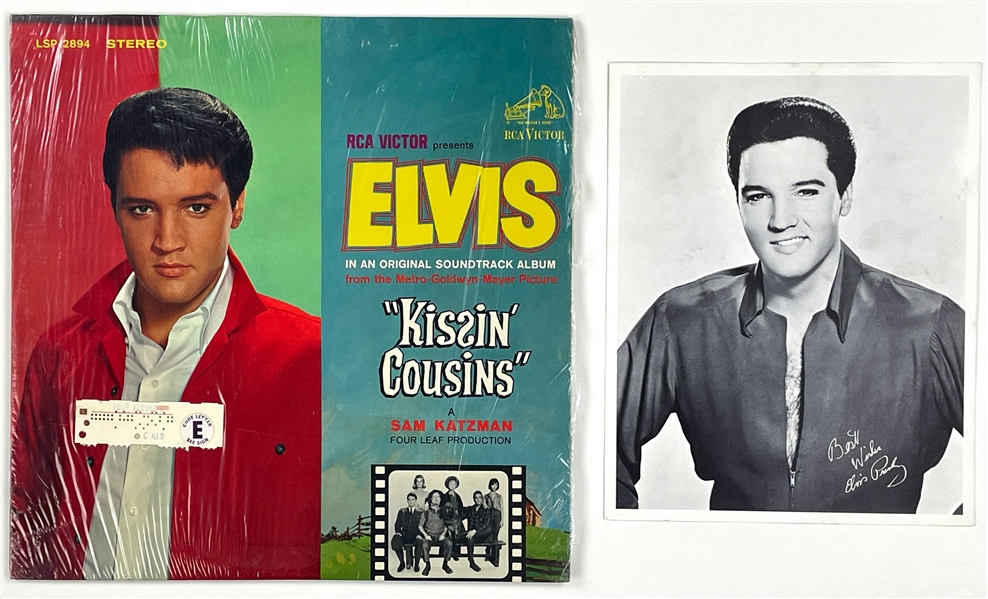 1964 Elvis Presley <em>Kissin Cousins</em> Stereo Soundtrack (LSP-2894) with Promotional Photo and Shrinkwrap Intact