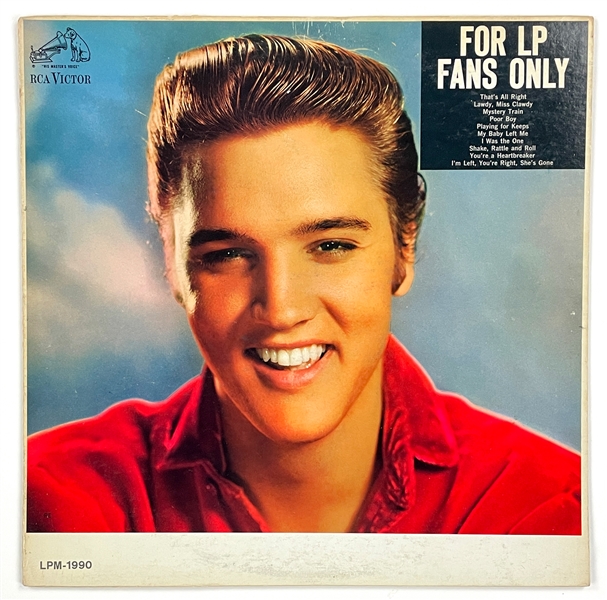 1959 Elvis Presley <em>For LP Fans Only</em> MONO LP (LPM-1990) with Original Record Store Receipt!