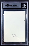 Roderick Wallace Signed 3x5 Photo (Encapsulated Beckett Authentic)