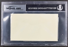 Pele Signed First Day Cover (Encapsulated Beckett Authentic)