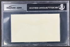 Walter Payton Signed First Day Cover (Encapsulated Beckett Authentic)