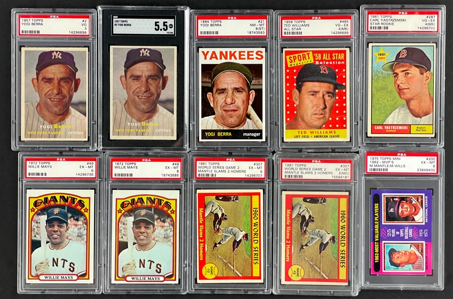 1953-1980 Topps and Fleer Baseball Card Shoebox Collection (314)
