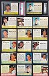 1960's Post Cereal Baseball Card Collection of 23 Incl. Mickey Mantle Cards