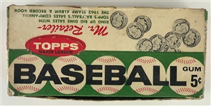 1962 Topps Baseball 5-Cent Display Box - Baseball Stamps Variation