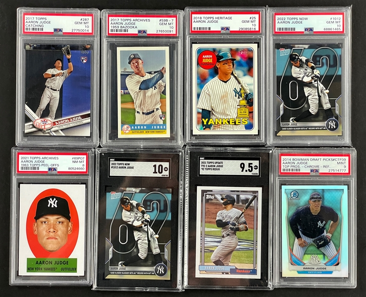 Aaron Judge Graded Card Collection (8) 