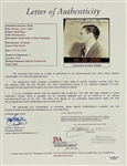Errol Flynn Signed Passport Photo - Rare Full Name Signature (JSA)
