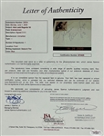 Alan Ladd Signed Index Card (JSA)