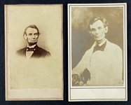 President Abraham Lincoln and Mary Todd Lincoln CDVs (3)