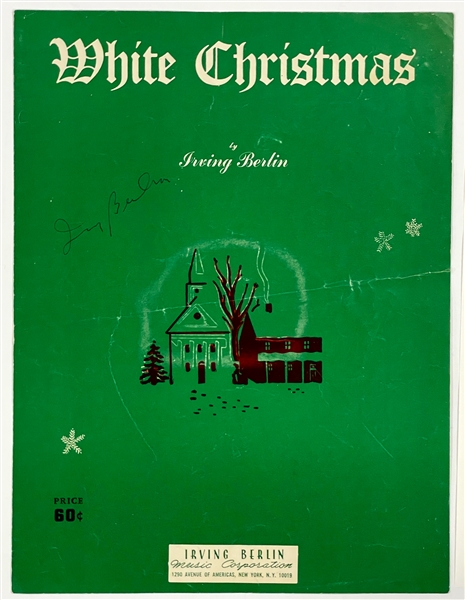 Irving Berlin Signed "White Christmas" Sheet Music (JSA)