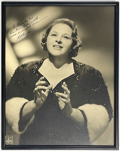 Kate Smith Signed Oversized Studio Portrait - Signed "Kathryn" (JSA)