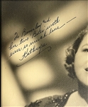 Kate Smith Signed Oversized Studio Portrait - Signed Kathryn (JSA)