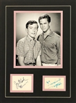 Jerry Mathers and Tony Dow Cut Signatures <em>Leave it to Beaver</em> Signed Display (JSA)