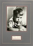 Spanky McFarland Cut Siganture Display with <em>Little Rascals</em> Photo (JSA)